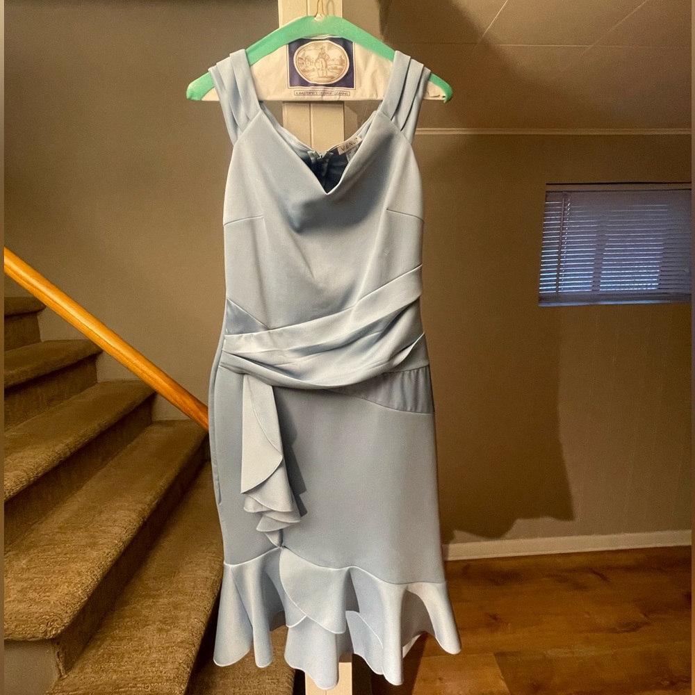 Venus Cap Sleeve Ruched Dress NWOT